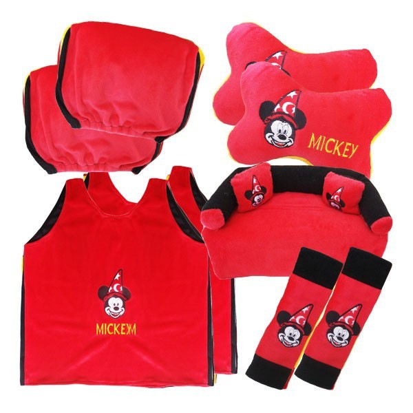 Bantal Mobil 5 in 1 Exclusive Mickey Merah