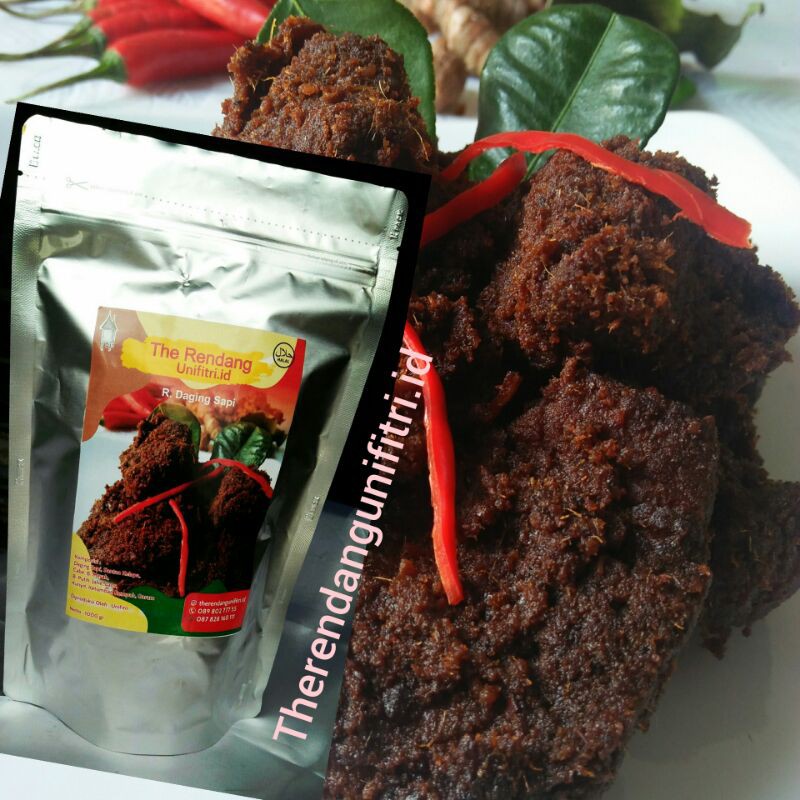 

Rendang Daging Sapi Asli Padang Berat 1 kg gram Original Taste