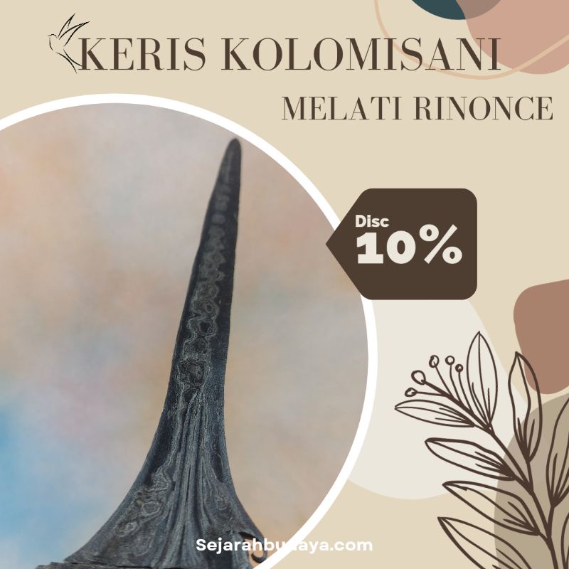 Keris Kolomisani Pamor Melati Rinonce