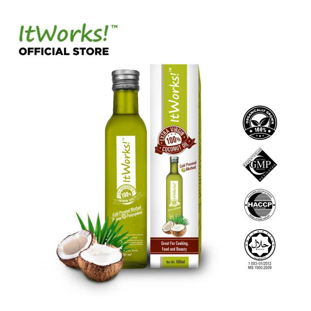 itWorks Extra Virgin Coconut Oil / VCO / Minyak Kelapa 500 ml / it works  500 ml