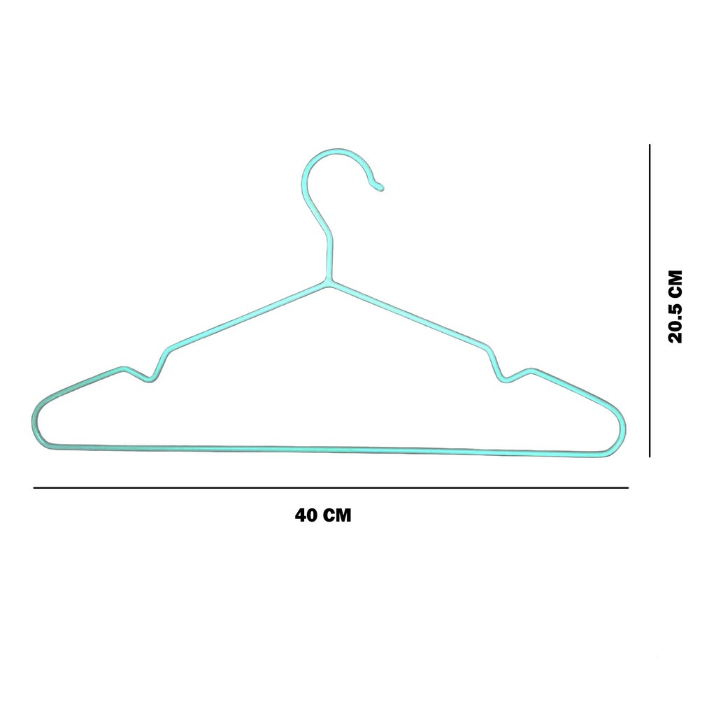 Hanger Kawat Warna / Gantungan Baju Kawat Anti Slip / Hanger Dewasa / Hanger Anak