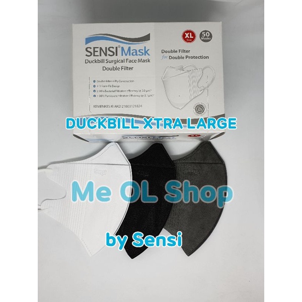 MASKER SENSI DUCKBILL XL ISI 50 EXTRA LARGE ORIGINAL EMBOSS