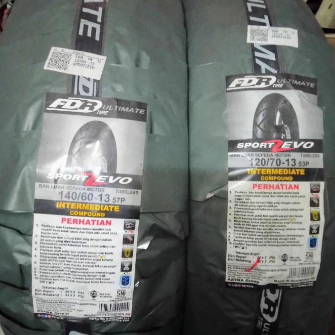 Paket ban luar FDR sport zevo Nmax depan belakang 120/70-13 140/60-13 centralvar89 Buru Order