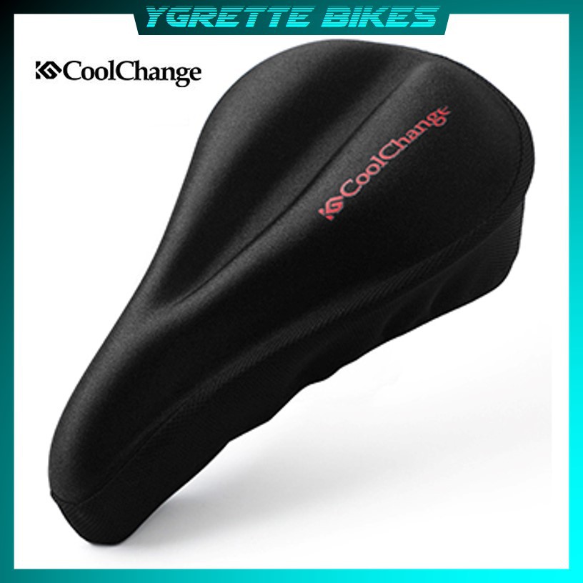 YGRETTE - CoolChange Cover Jok Sadel Saddle Sepeda Comfy Cushion - 10001 - Black