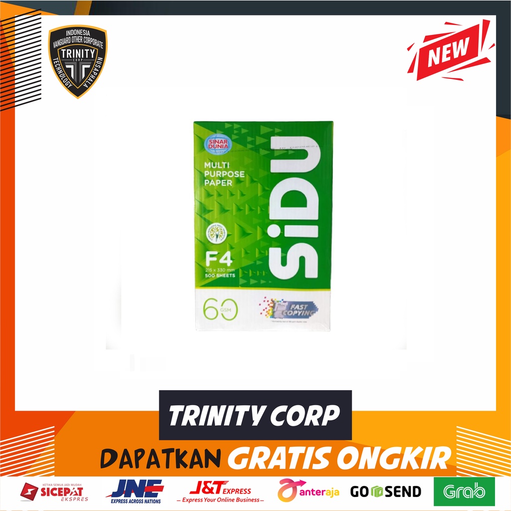 

KERTAS HVS SIDU F4 60 GSM