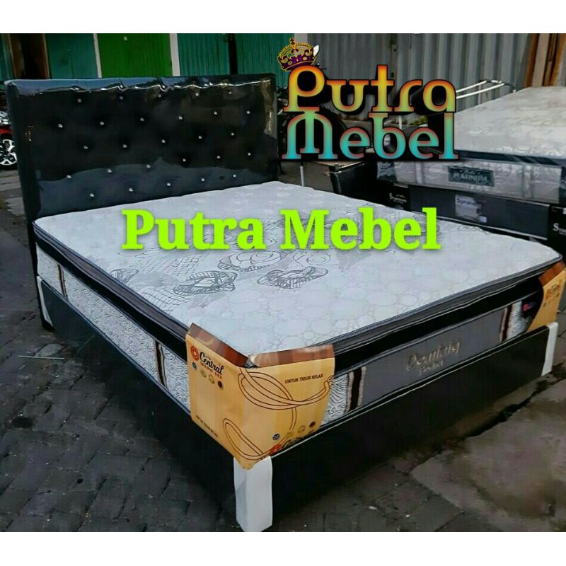 SATU SET SPRINGBED CENTRAL type DOMINIQ POCKET SPRING DAN DIPAN K.5