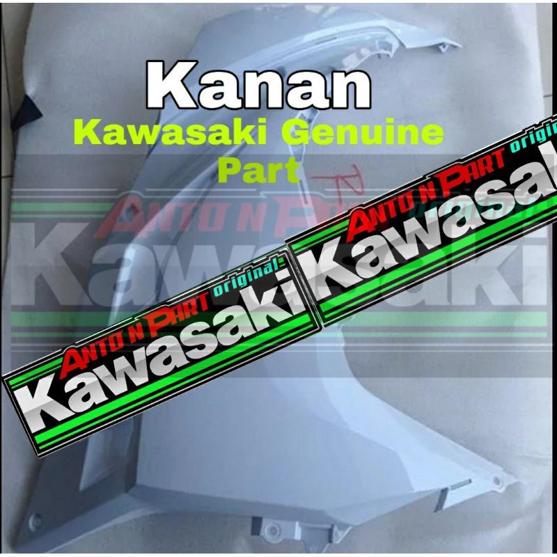 Cover body bodi fairing sayap samping atas depan Ninja 250 fi 250fi kanan putih ORIGINAL KAWASAKI