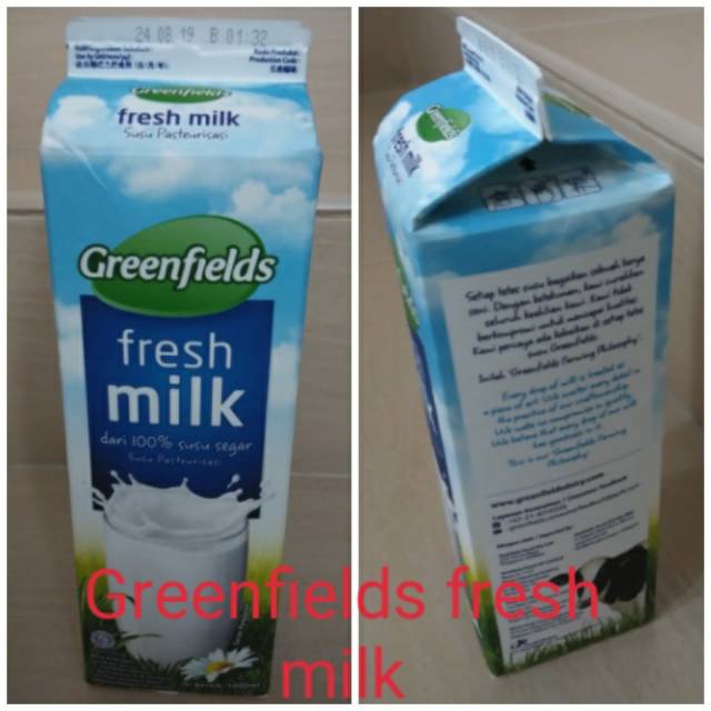 

Greenfields fresh milk Rp20.000 full cream 1L (isi 12L)