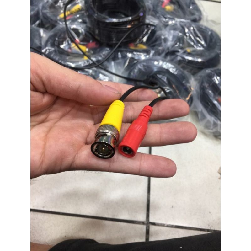 KABEL JADI 20M + Jack / KABEL CCTV JADI / TINGGAL COLOK SAJA