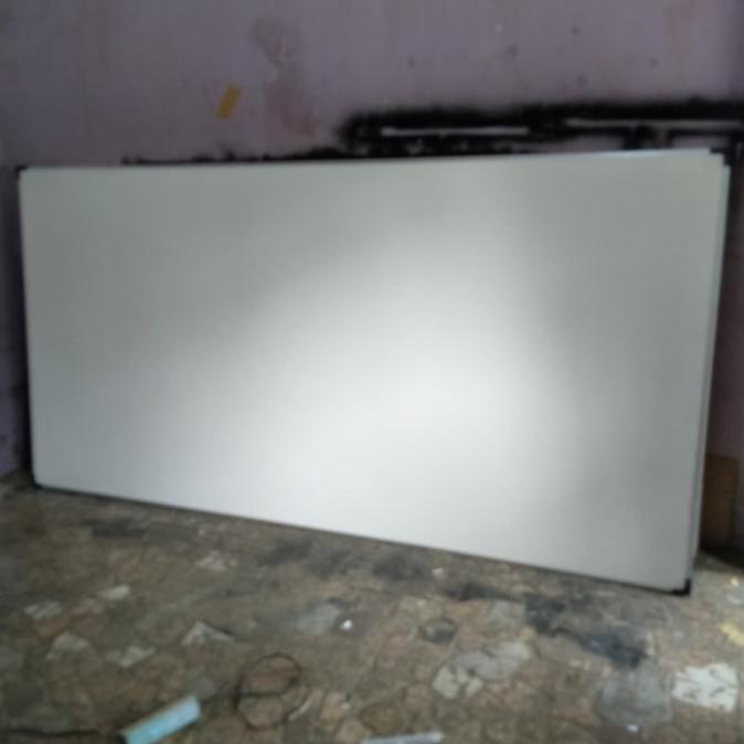 

---Terbartu--- papan tulis gantung /whiteboard gantung uk 1mx2m nonmaget 100x200cm