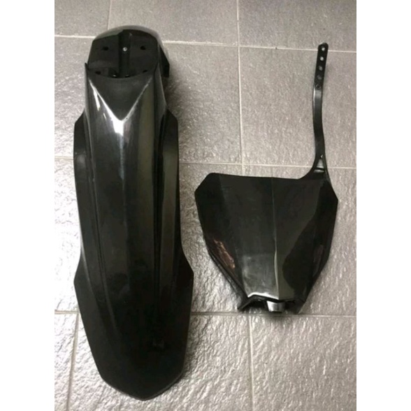 spakbor depan crf 450 lengkap papan nomor front fender crf 450 2018