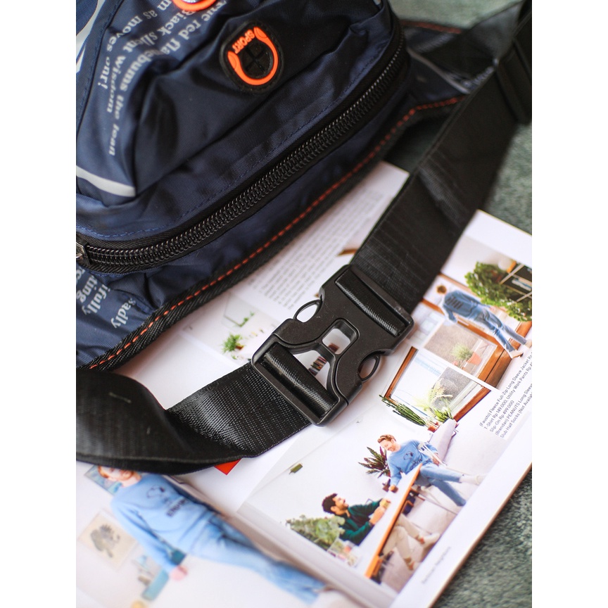 TAS SELEMPANG PRIA / WAIST BAG PRIA / TAS SEPEDA - SAM-02