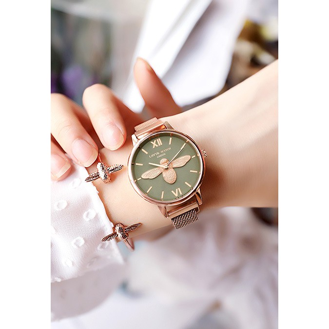 - BISA COD - Jam Tangan Wanita LSVTR Magnet Watch Women Rantai Fashion Murah Korea Import Remaja