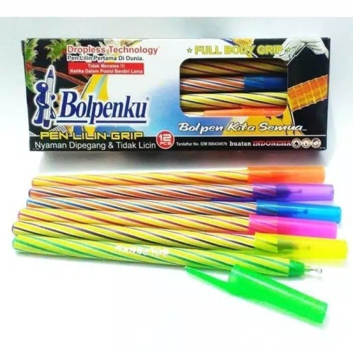 

Bolpenku Lilin / Bolpoint Lilin Warna / Pulpen Warna Tinta Hitam