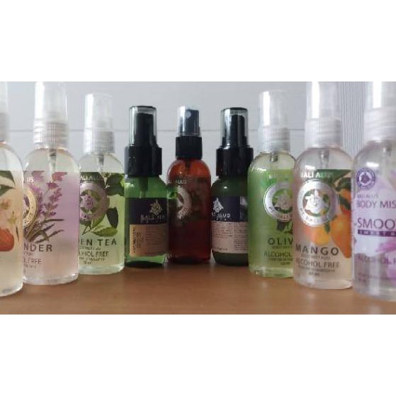 ☛zd★FD50 BALI ALUS BODY MIST H2O TANPA ALKOHOL 60 ml ALKOHOL FREE ♘