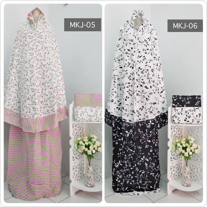 Mukena Import Muslim Fashion Cewek Cewe Murah Mukena Dewasa Siti JS738  Katun Jepang