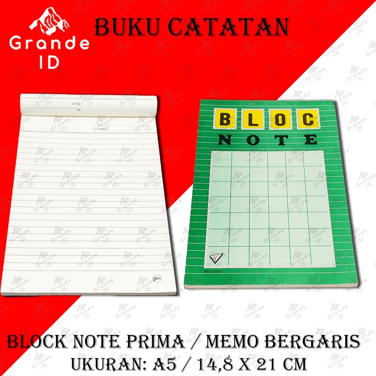 

BLOCK NOTE KNI / MEMO / BUKU CATATAN BERGARIS / BUKU CATATAN SEMINAR