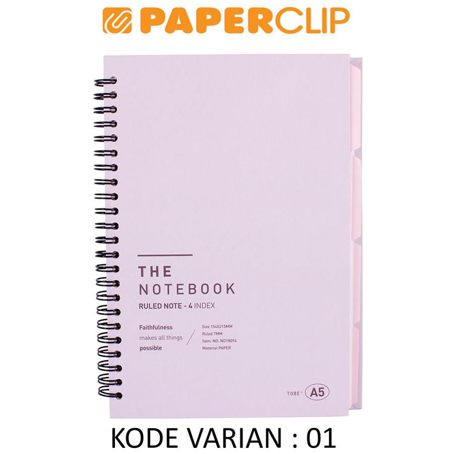 NOTEBOOK A5 TOBE NO18094 INDEX