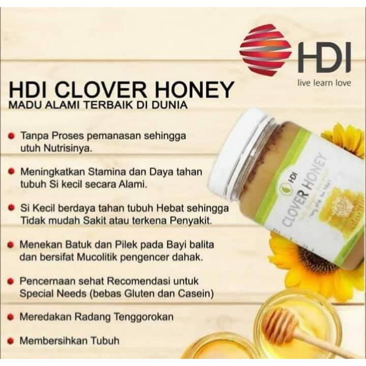 

Clover Honey 500gr / 1kg ( Madu HDI Original )