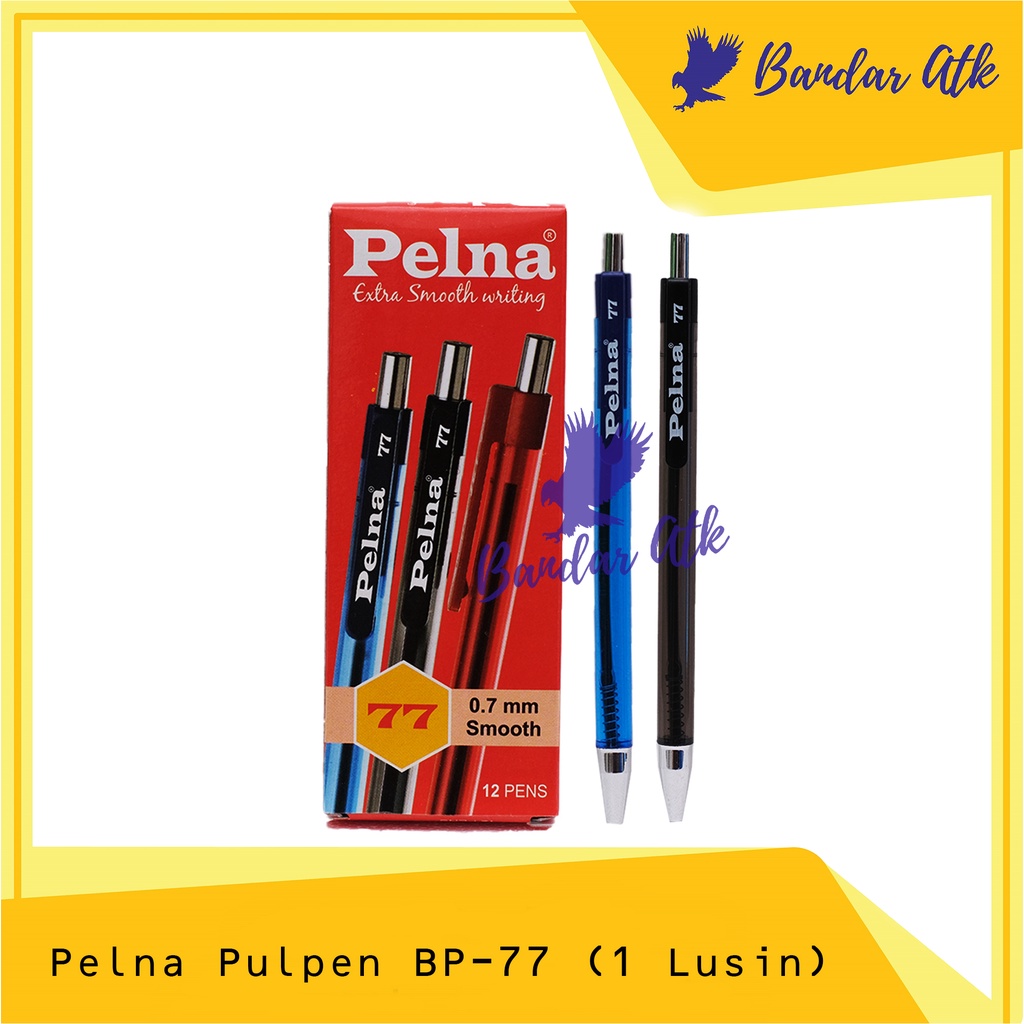 

PELNA Pen BP-77 0.7mm Pulpen Pena Ballpoint [1 LUSIN]