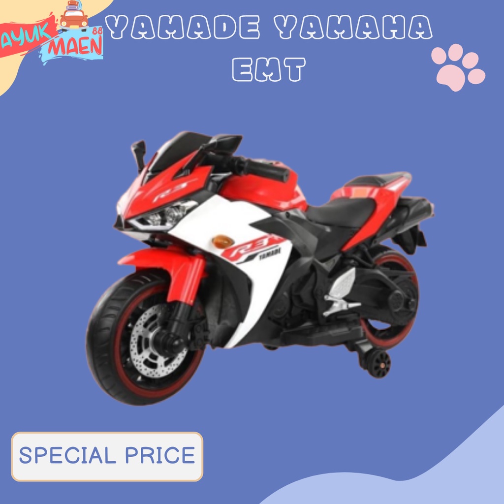Maenan Anak Motor Aki R3 Yamade Yamaha EMT 2213 Exotic Sport - Mainan Motor Aki R3 Yamade Yamaha EMT