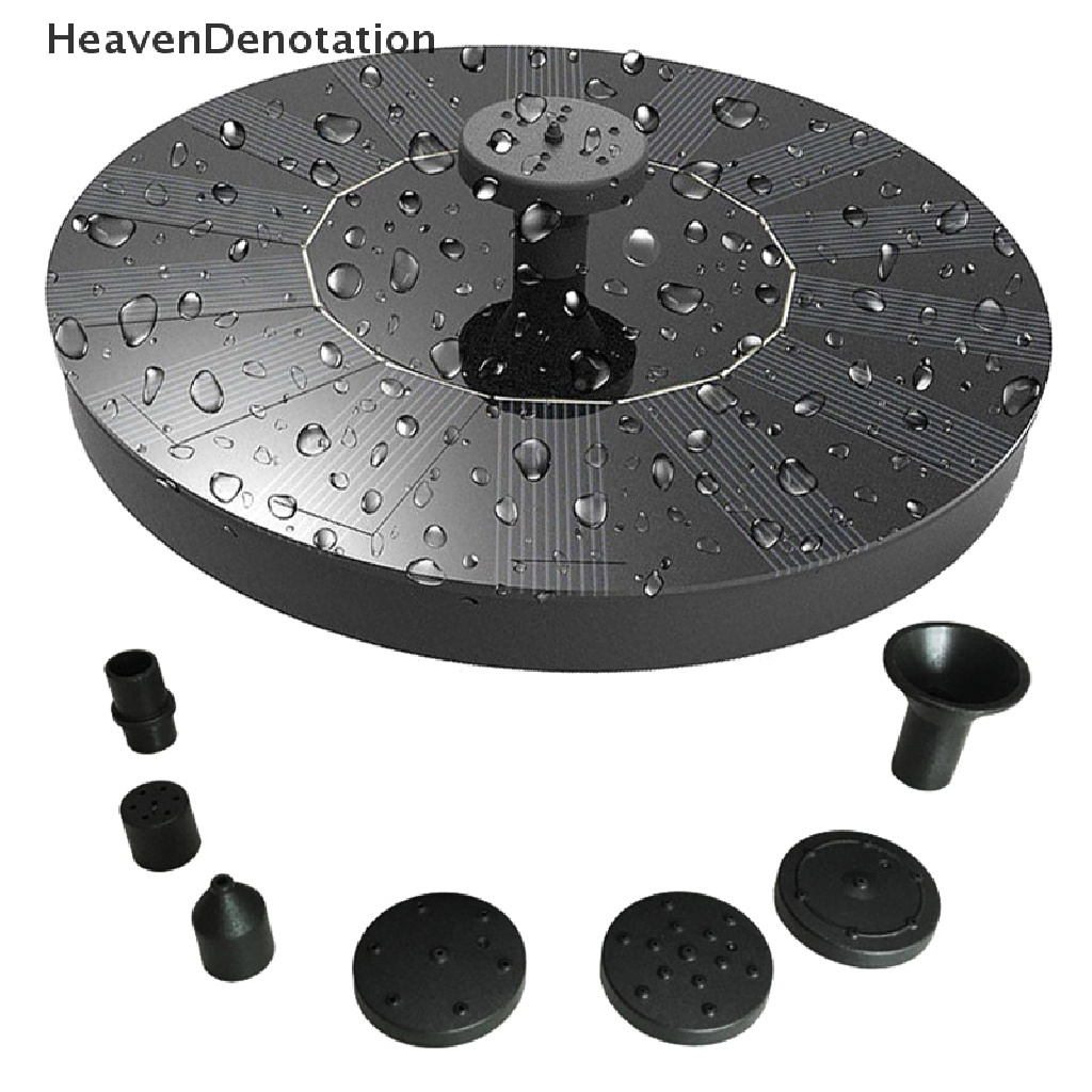 [HeavenDenotation] Solar Powered Floating Bird Bath Water Fountain Outdoor Pond Pool Garden Patio