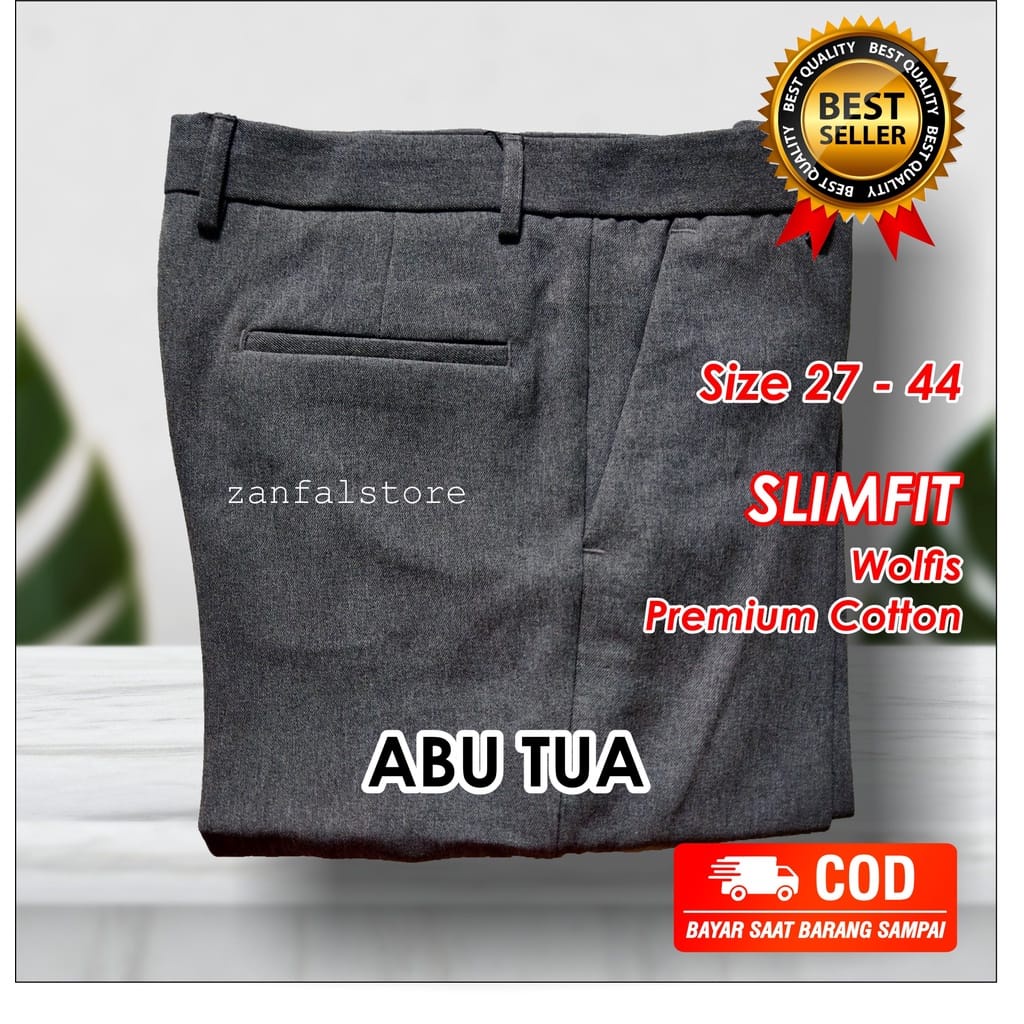 COD CELANA PANJANG BAHAN|CELANA KAIN|CELANA FORMAL PRIA slimfit