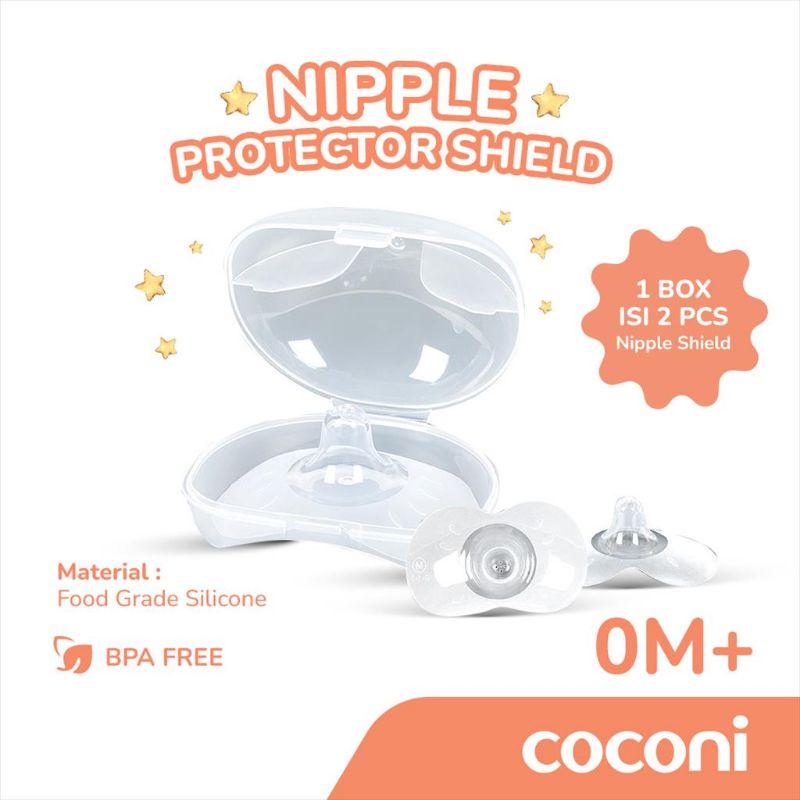 Coconi Nipple Shield isi 2pcs / Pelindung Puting bahan Silikon