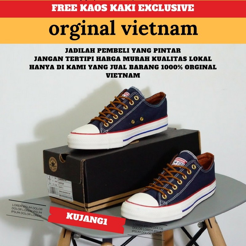 JUAL SEPATU PRIA MMG2695 Promo Sepatu All Star Converse Ori Vietnam Murah  BRANDED ORIGINAL