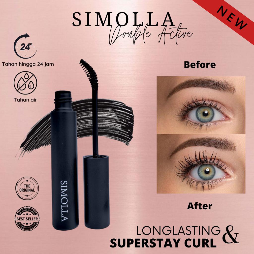 Mascara Premium Double Active Volume mascara by SIMOLLA Waterproof