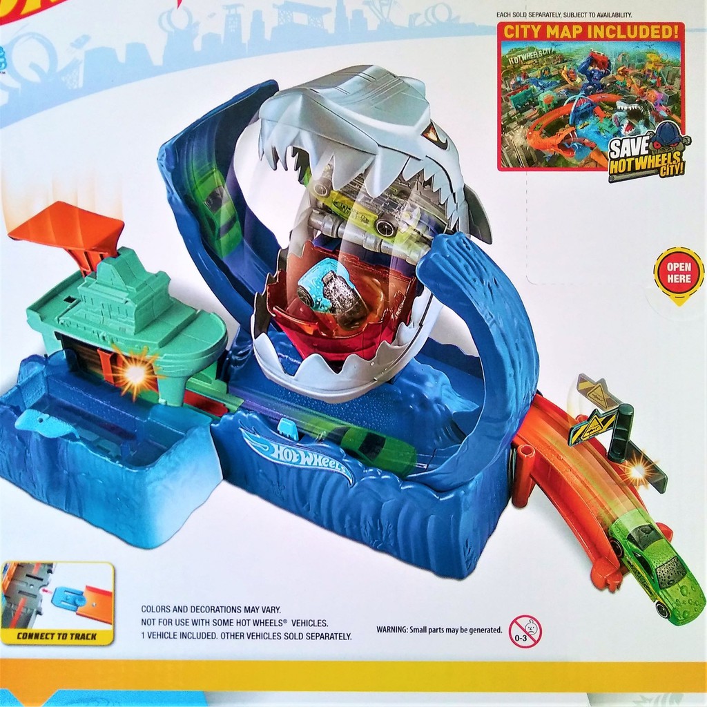 Jual HOT WHEELS CITY ROBO SHARK FRENZY 