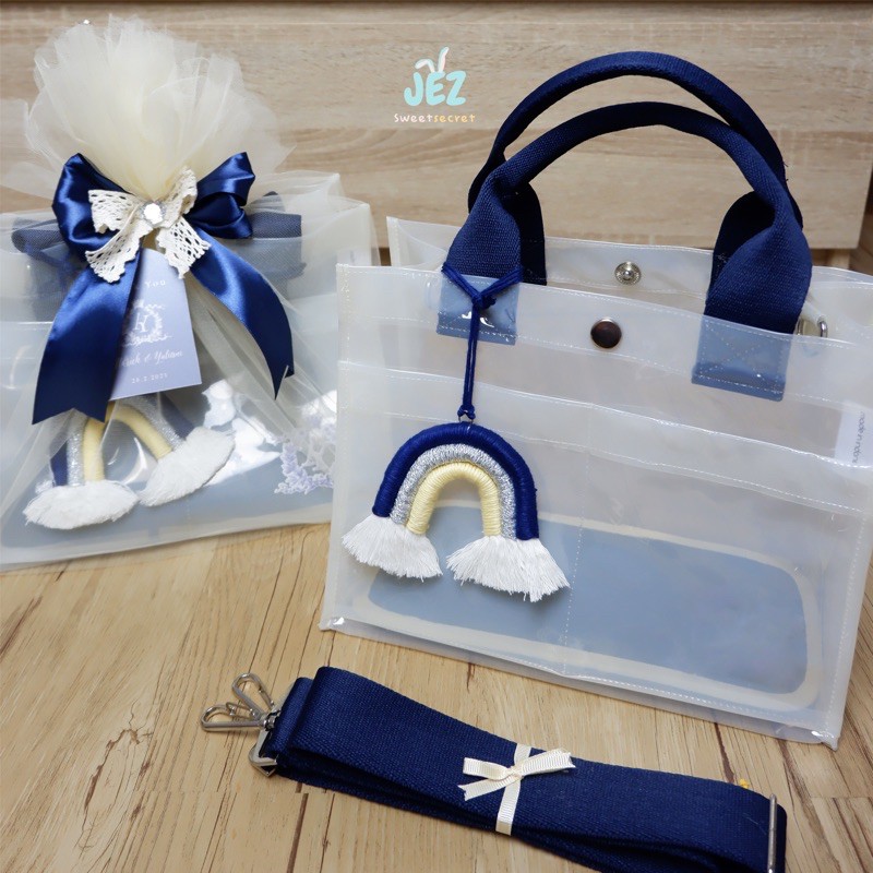 JELLY BAG tas transparan mika PVC TEBAL anti air handbag tas selempang korea murah