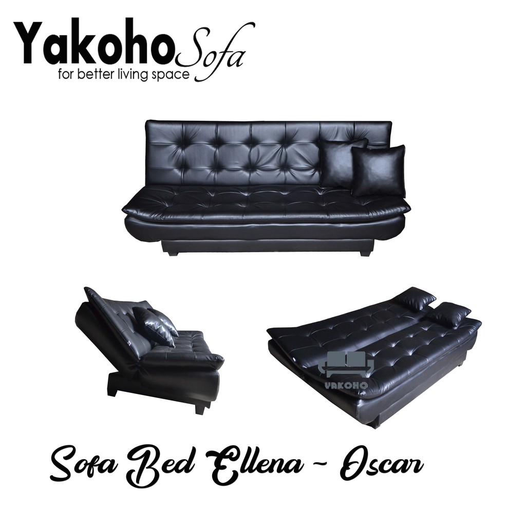 FREE ONGKIR BANDAR LAMPUNG / Sofa Bed Ellena Oscar / Sofabed Kulit