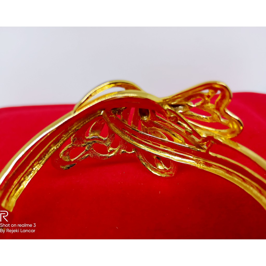 GELANG BANGKOK LAPIS EMAS 24K/ Perhiasan Xuping