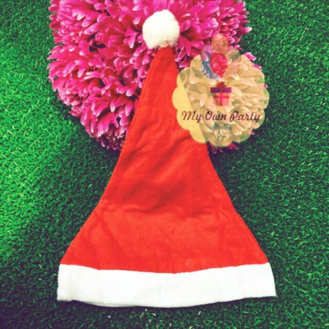 Topi Natal Polos / Topi Natal Merah / Topi Christmas