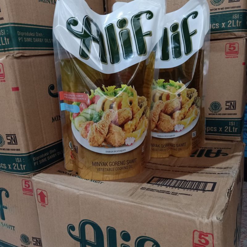 

Minyak Goreng Alif Kemasan 2 liter dan 1 liter
