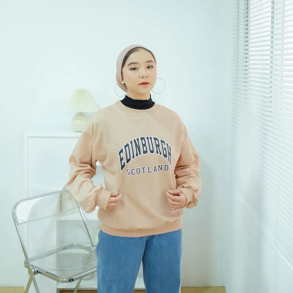 SWEATER KOREA - EDINBURG SWEATER - KOREAN STYLE - ATASAN WANITA