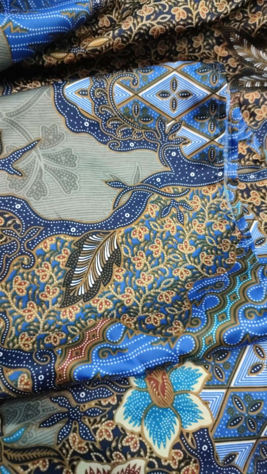 Three In One & Plaid Skirt ( 1 Set Batik Satin Atasan Dan Rok ) Sale // Clothtowear