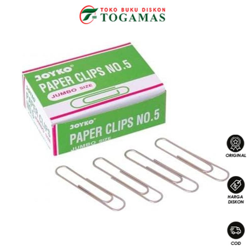 

READY STOCK !! PAPER CLIP NO.5 JUMBO JOYKO