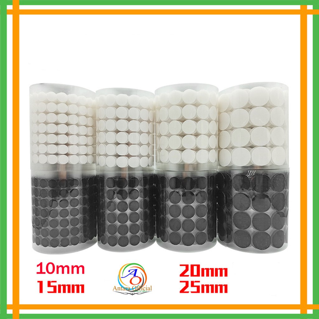 

Velcro Tape Bulat 1cm 1.5cm 2cm 2,5cm Adhesive Double Side Perekat Serbaguna Stiker