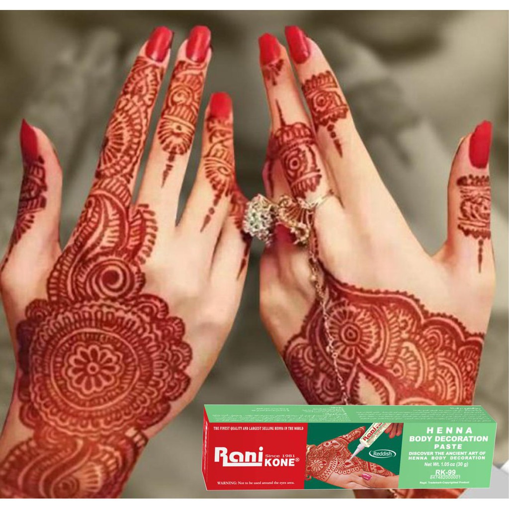 Rani Kone Henna Pacar / Cat Kuku/ RaniKone Nail Decoration Henna - 6 GR