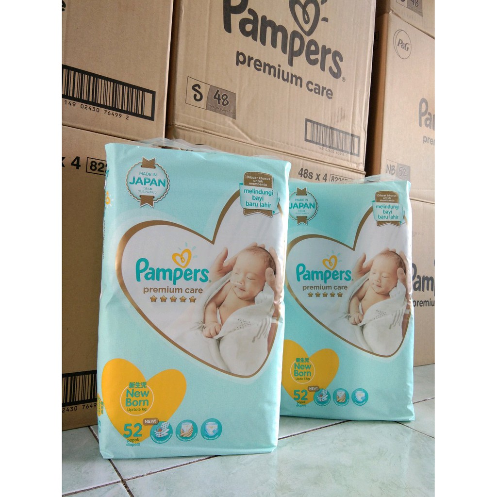 Stok terakhir Pampers Premium Care NewBorn 52
