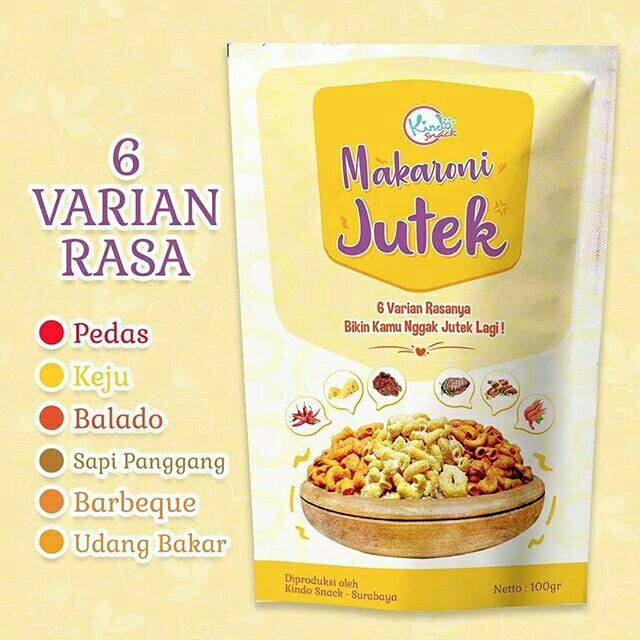 

Cemilan/Snack Anti Mainstream Makaroni Jutek