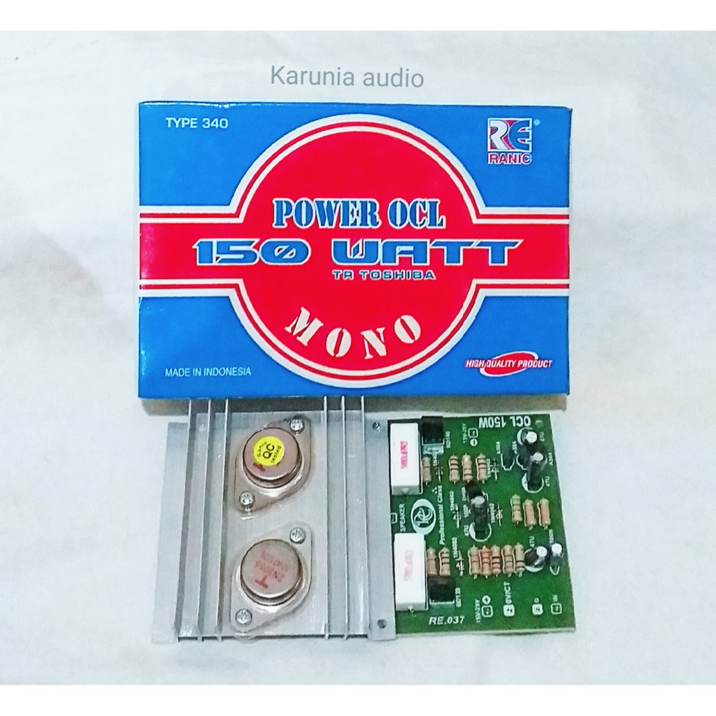 Kit Power Amplifier Mono OCL 150W TR Toshiba