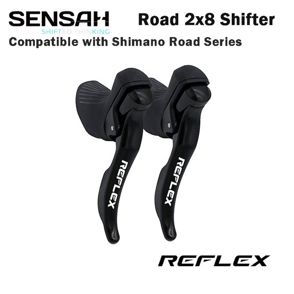 Shifter Brifter Sensah Reflex 2 X 8 Speed Brifter Sepeda Roadbike - Sensah Sepeda Balap 2x8S