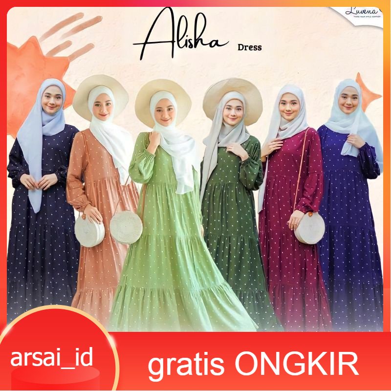 gamis / gamis polkadot gamis polkadot terbaru