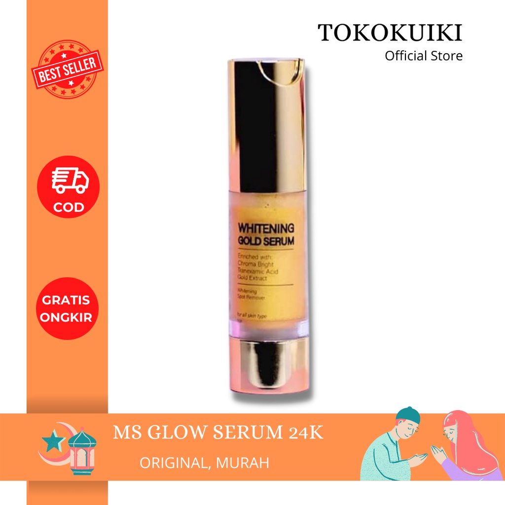 MS GLOW Serum Whitening Gold Bagus Buat Wajah Flek