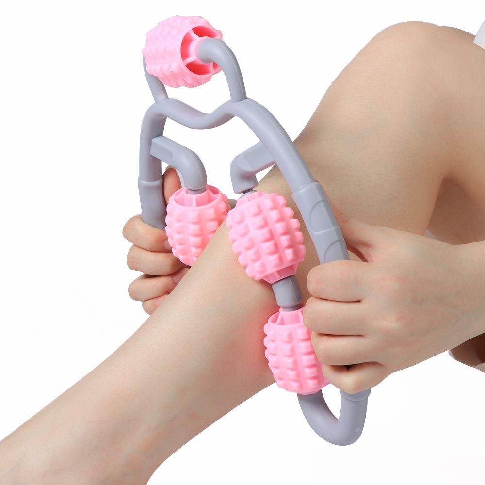 Lily Muscle Relaxer Massage Roller Perawatan Kesehatan Yoga Fitness 5roda