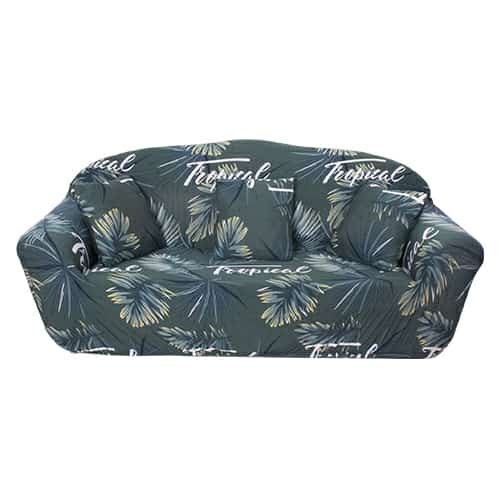 Cover Sofa Motif 11 / Cover Sofa Motif Daun Hijau / Sarung Sofa Motif / Sarung Sofa Seat 1 2 3