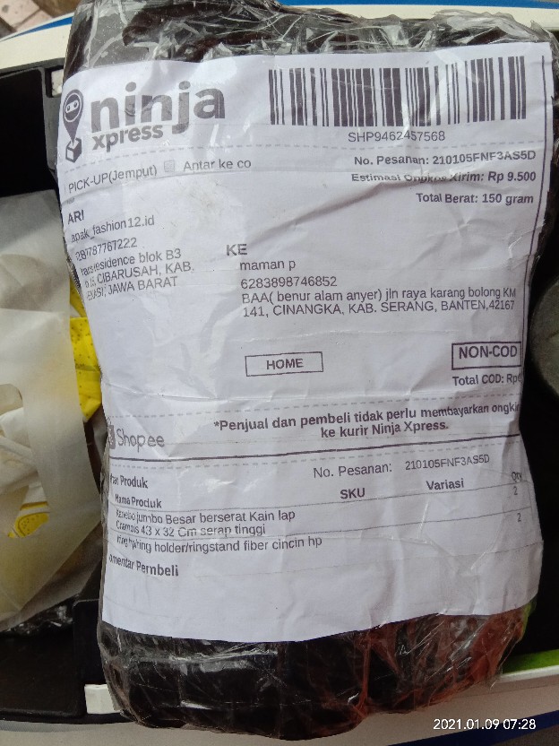 Kanebo Jumbo Besar Berserat Kain Lap Chamois 43 X 32 Cm Serap Tinggi